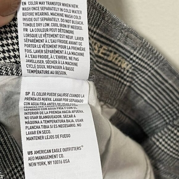American Eagle Super Stretch Plaid Mini Skirt US 14 Long - Picture 12 of 12